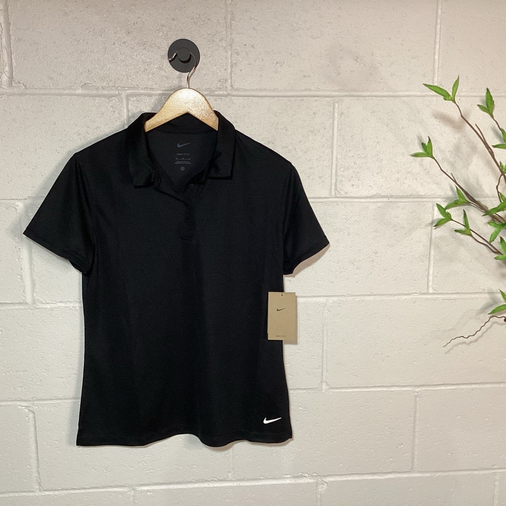 Nike Black Women's Golf Polo Shirt | New With Tags
